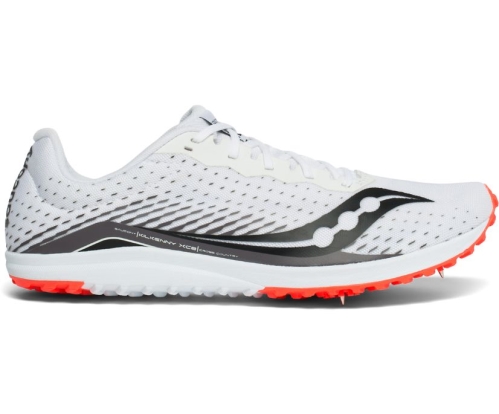 Tenis Saucony Kilkenny XC8 Spike Hombre Zapatillas Running Blancas / Rojas México MX-789-YP